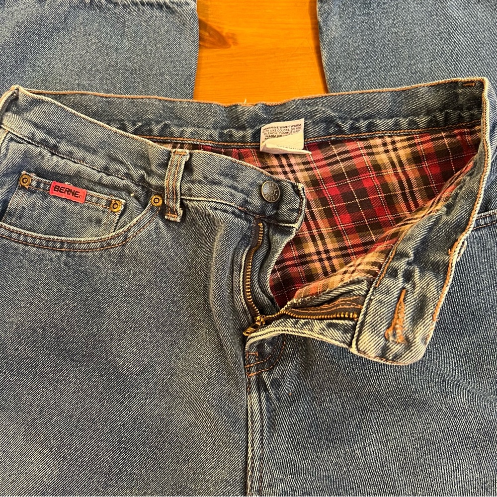 Berne Womens Tall Bootcut Flannel Jeans